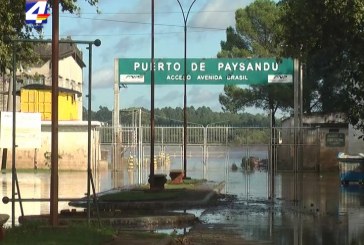 Río Uruguay llegó a los 7 metros frente a Paysandú y continúa creciendo