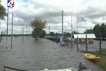 Río Uruguay está bajando frente a Paysandú