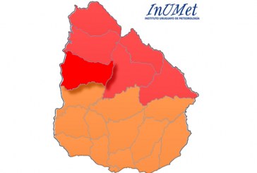 Alerta de color rojo para Paysandú y varios departamentos del norte del país