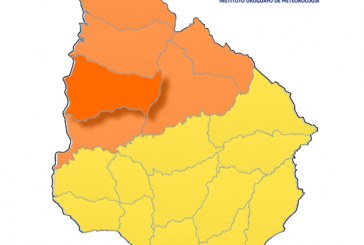 Inumet actualizó alerta meteorológica: Color naranja para Paysandú