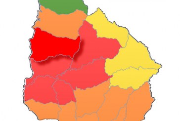 Alerta roja para Paysandú y cinco departamentos más emitió el Inumet