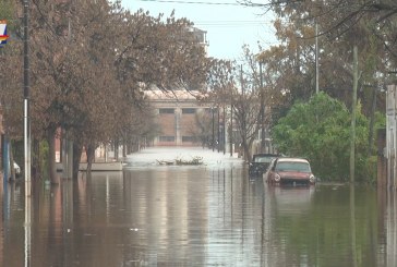 Hay 1.619 personas desplazadas por la creciente en Paysandú. Salto Grande aumentará su nivel de evacuación este viernes