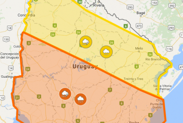 Inumet emitió alerta naranja que afecta a Paysandú